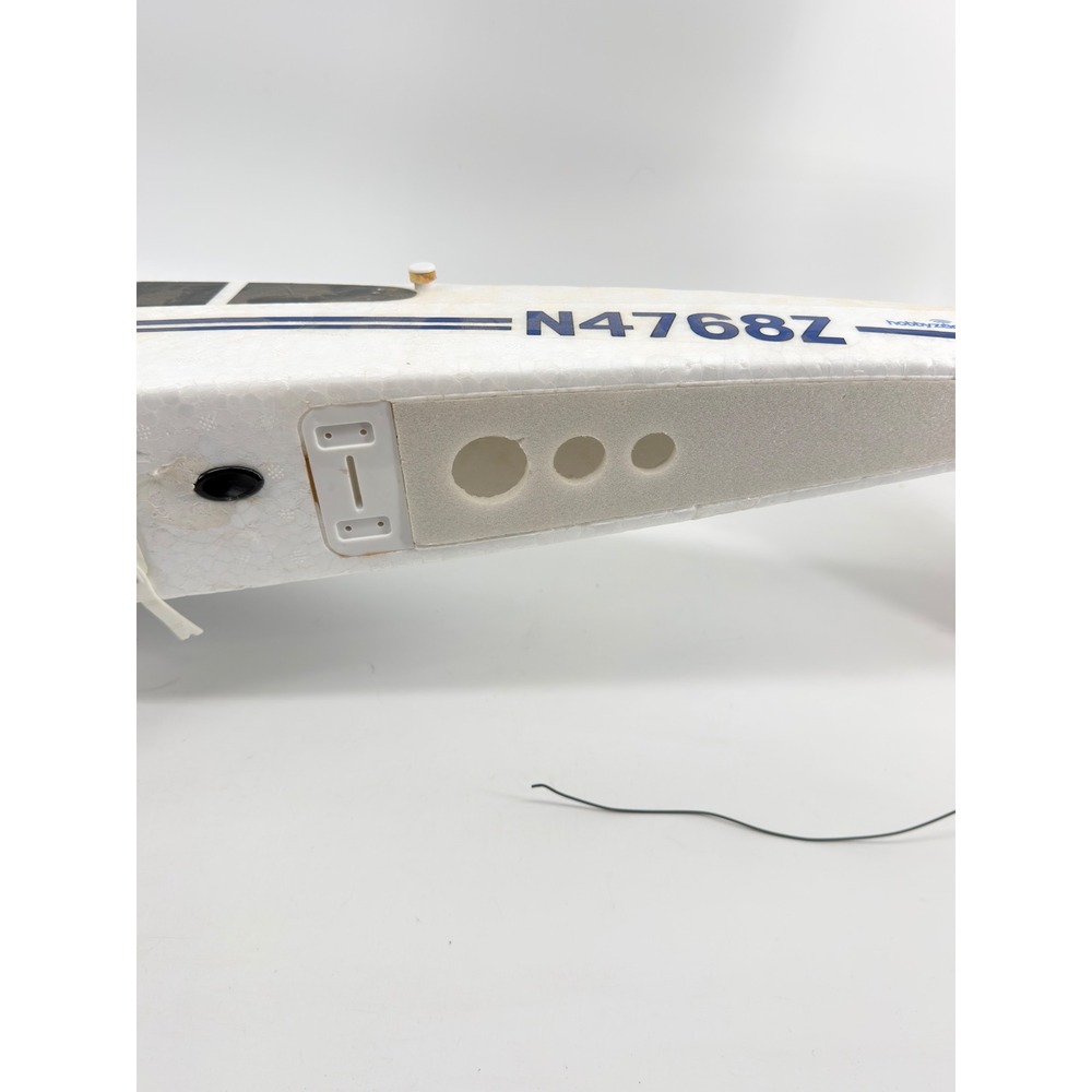 HobbyZone Super Cub RC Airplane White Blue N4768Z Untested - Picture 15 of 16